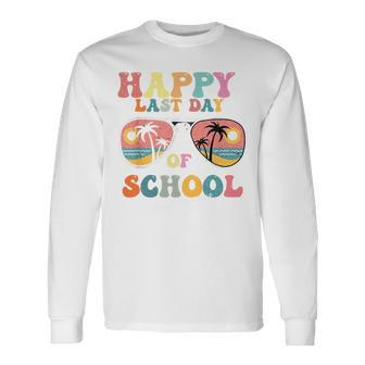 Vintage Happy Last Day Of School School Memories Long Sleeve T-Shirt - Monsterry AU