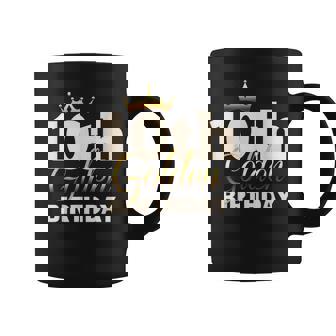 10Th Golden Birthday Age Crown 10 Year Old B-Day Coffee Mug - Seseable