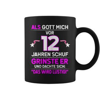 12Th Birthday Als Gott Michor 12 Jahre Schuf Grinste Er Grins Tassen - Geschenkecke