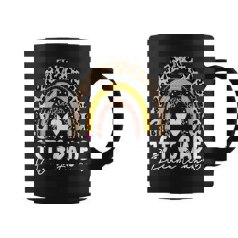 1St Grade Dream Team Leopard Print Rainbow Back To School Coffee Mug - Thegiftio UK