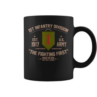 1St Infantry Division The Fighting First Us Army Veteran Coffee Mug - Monsterry CA