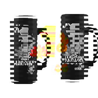 My 1St Thanksgiving Turkey Pumpkin Baby Boy Thanksgiving Coffee Mug - Monsterry