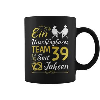 39 Jahreerheiratet 39 Hochzeitstag Sonnenhochzeit Tassen - Geschenkecke