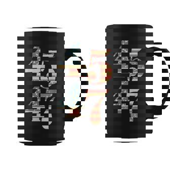 45 47 Trump 2024 Vintage Flag Support Trump 45 47 Women Coffee Mug - Monsterry