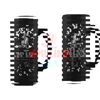 4Th Of July Spilling Tea Party American Flag Coffee Mug - Thegiftio