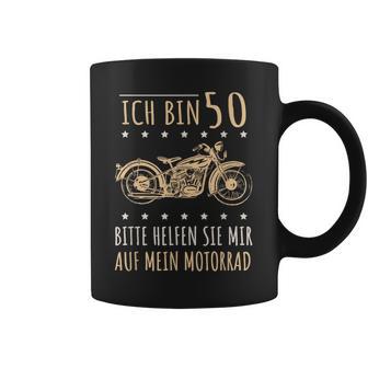 50Th Birthday Biker Bitte Helfen Sie Mir Auf Mein Motorrad Tassen - Geschenkecke