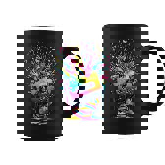 80S 90S Music Notes Cassette Tape Music Coffee Mug | Seseable UK