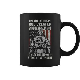 On 8Th Day God Created 2Nd Infantry Division Us Veteran Coffee Mug - Monsterry