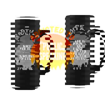 Addicted To Public Speaking University Studies Coffee Mug - Monsterry