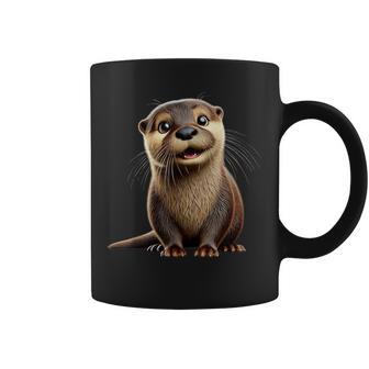 Adorable Otter Illustration Tassen - Geschenkecke