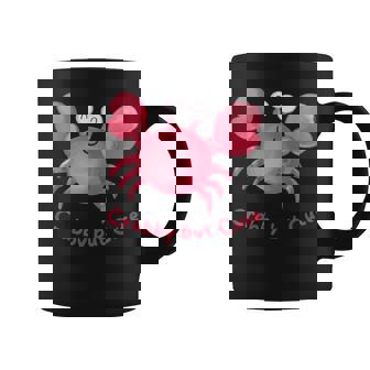 Adorablemente Lindo Cangrejo Para Niñas Niños Cangrejo Pero Lindo Taza de café - Regaloses