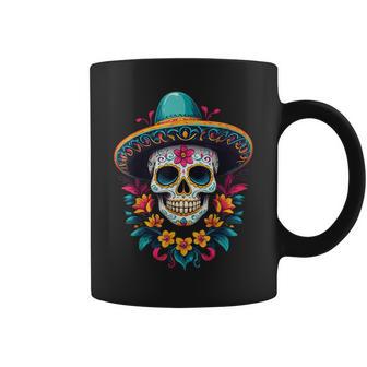 Aesthetic Mexico Dia De Muertos Skull Tassen - Geschenkecke