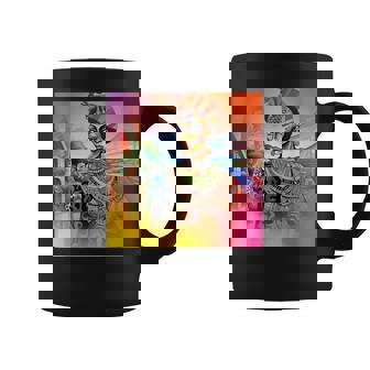 Afro Egyptian Costume Feminine Glow Painting Graphic Print Coffee Mug - Monsterry
