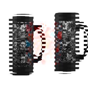 Alice In Wonderland Mad Hatter Queen Of Hearts Coffee Mug - Thegiftio UK