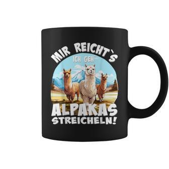 Alpaca And Lamas Mir Reichts Ich Geh Alpakas Streicheln Tassen - Geschenkecke