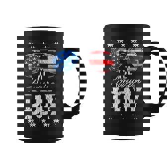 All American Boy Usa Flag Sunglasses 4Th Of July Boys Coffee Mug - Thegiftio