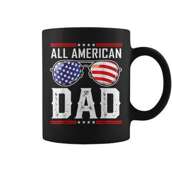 All American Dad Fourth 4Th Of July Sunglasses Family Coffee Mug - Monsterry CA
