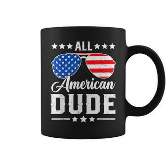 All American Dude 4Th Of July Patriotic Usa Matching Coffee Mug - Monsterry UK