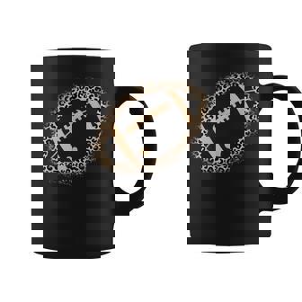 American Football Leopard Print Girls Football Lover Coffee Mug - Thegiftio UK