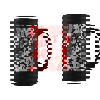 Amistad House Of Friendship Red Retro Groovy Social Amistad Coffee Mug | Mazezy