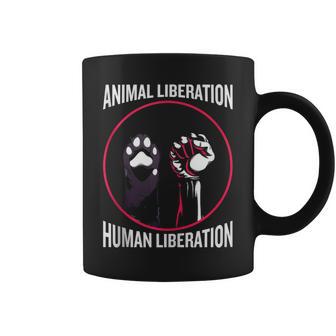 Animal Liberation Human Liberation Animal Rescue Team Tank Top Graphic Print Coffee Mug - Monsterry