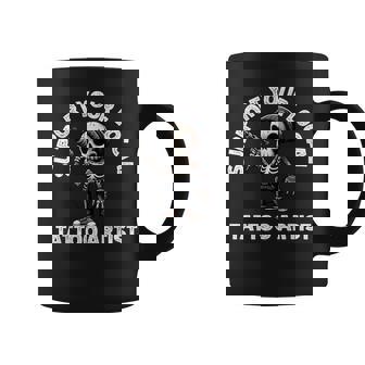 Apoya A Tu Esqueleto De Artista De Tatuajes Local Taza de café - Regaloses