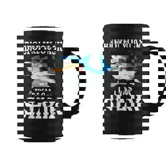 Before You Ask It Was A Shark Leg Ampu Amputation Coffee Mug - Seseable