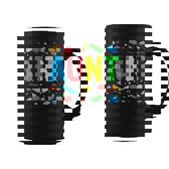 Aunt Master Builder Building Bricks Blocks Family Matching Coffee Mug | Seseable UK