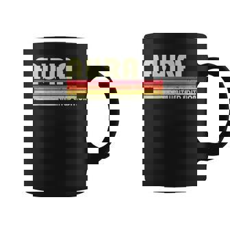 Aura Name Personalized Retro Vintage 80S 90S Birthday Coffee Mug - Monsterry