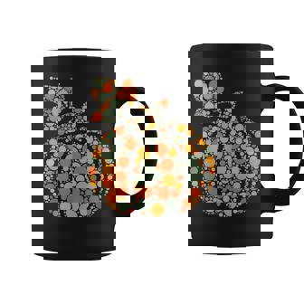 Autumn Pumpkin Fall Harvest Polka Dot International Dot Day Coffee Mug - Monsterry