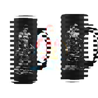 Bad Santa Claus Viking Berserker Look Christmas Coffee Mug | Seseable UK