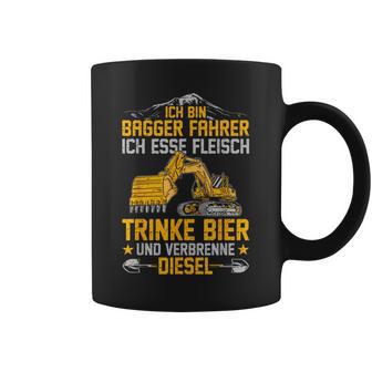 Bagger Ich Esse Fleisch Trinke Bier Underbrenne Diesel Tassen - Geschenkecke