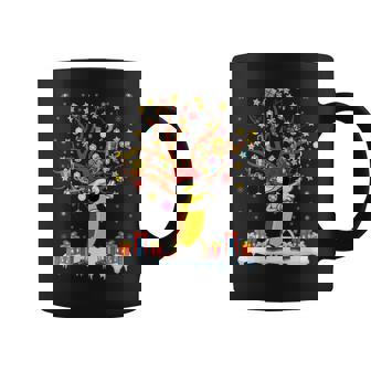 Banana Xmas Lighting Tree Santa Banana Christmas Tree Coffee Mug - Monsterry