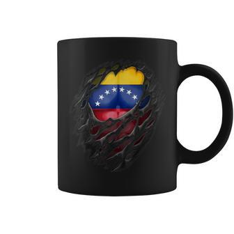 Bandera Deenezuela Desgarrada Con Raícesenezolanas Taza de café - Regaloses