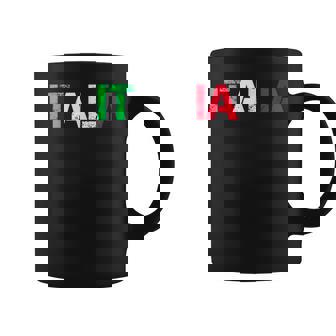 Bandera Italia Italiana Orgoglio Radice Italiano Taza de café - Regaloses