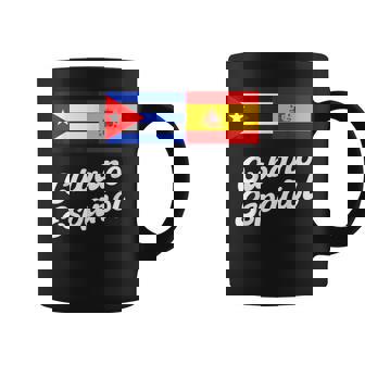 Banderas Cubano Español Cuba España Taza de café - Regaloses