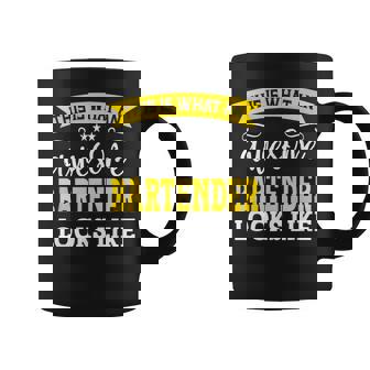 Bartender Job Title Employee Worker Bartender Coffee Mug - Monsterry