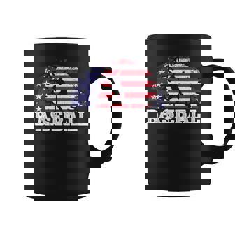 Baseball American Flag Baseball Player Coffee Mug | Seseable UK