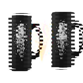 Baseball Drip Boys Ice Cream Cone Drip Baseball Coffee Mug - Monsterry