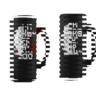 Baseball I Hit Bombs For Hot Moms Retro Vintage Meme Coffee Mug - Monsterry