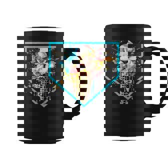Baseball Home Plate Drip Ice Cream Softball & Baseball Coffee Mug - Monsterry
