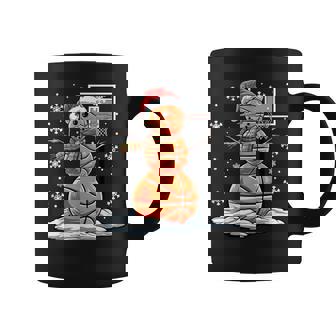 Basketball Snowman Player Santa Hat Christmas Coffee Mug - Thegiftio