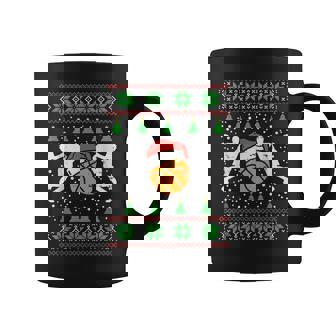 Basketball Ugly Christmas Sweater Sport Coach Player Pj Coffee Mug - Thegiftio UK
