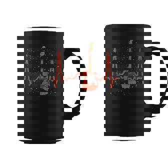 Bassist Musical Instrument Musician Heartbeat Bass Guitar Coffee Mug - Monsterry