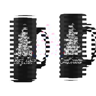 BEARY CHRISTMAS Cute Panda Bears Xmas Tree Meme Tank Top Graphic Print Coffee Mug - Monsterry