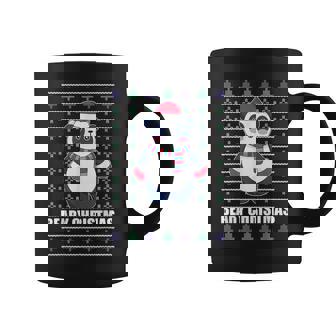 BEARY CHRISTMAS Panda Bear Cute Ugly Christmas Sweater Meme Graphic Print Coffee Mug - Monsterry