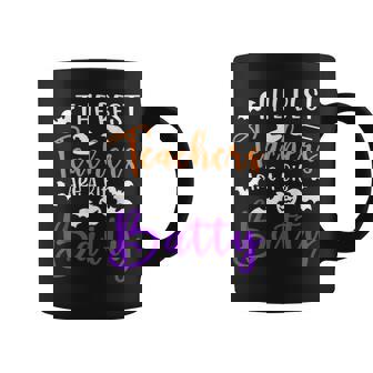 The Best Teachers Are A Bit Batty Teacher Bat Halloween Coffee Mug - Thegiftio