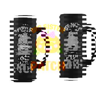 Big Sister Of The Patch Pumpkin Halloween Family Matching Coffee Mug - Thegiftio UK