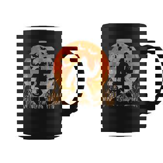 Bigfoot Halloween Trick Or Treat Rock On Sasquatch Graphic Coffee Mug - Thegiftio