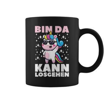 Bin Da Kann Losgehen Cute Unicorn Girls Women Tassen - Geschenkecke